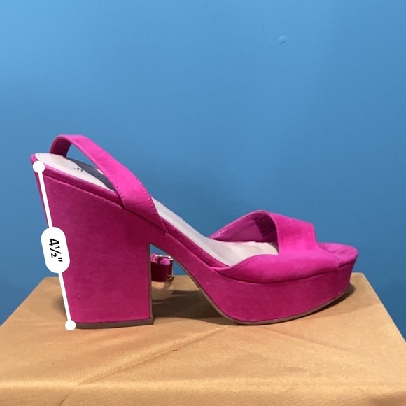 Hot Pink Platform Wedge - Picture 6 of 6